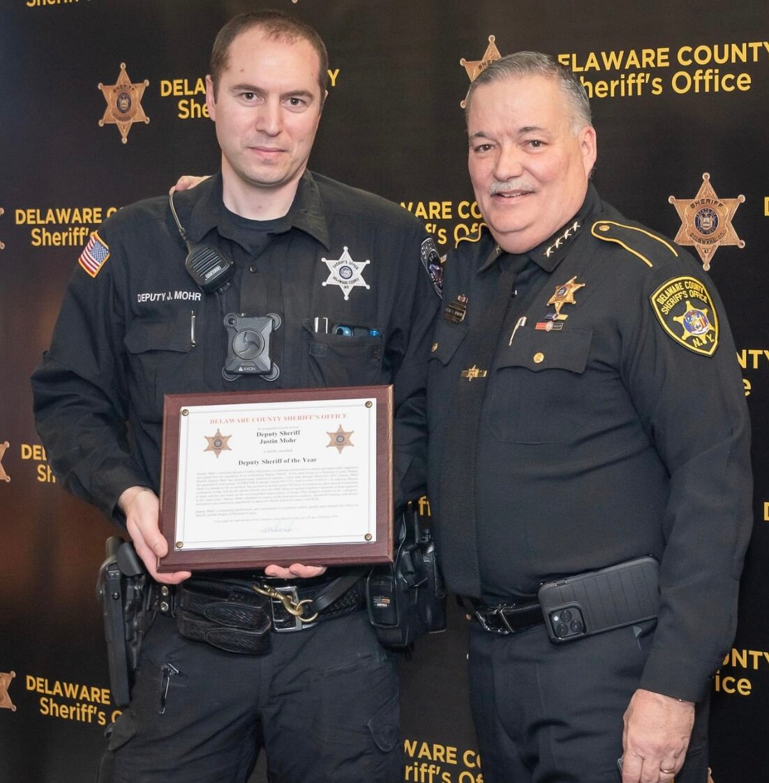 Deputy Justin Mohr was recognized as Deputy Sheriff of the Year, among other awardees.
